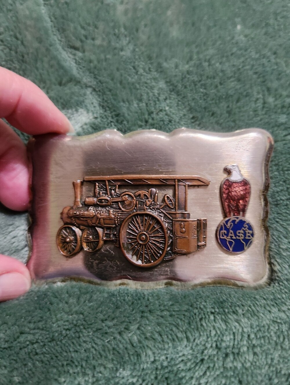 Vintage J.I Case Steam Engine Belt Buckle
